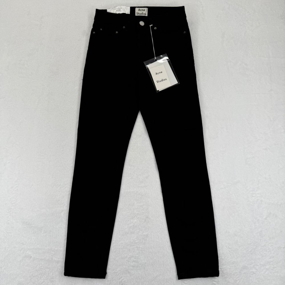Acne Studios Skin‎ 5 Black Jeans Womens Size 25 Skinny Leg Denim Pants